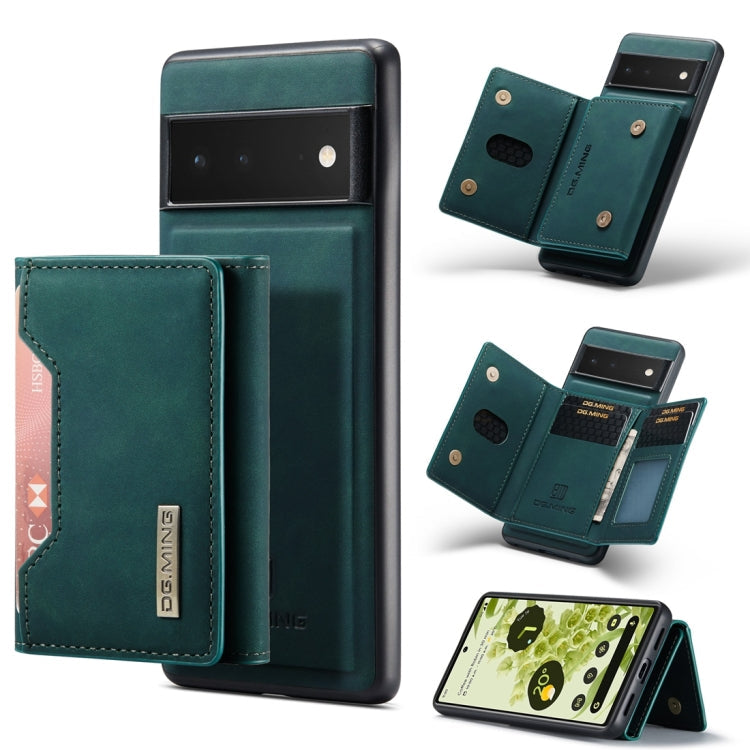 DG.MING M2 Series 3-Fold Multi Card Bag + Magnetic Back Cover Case – Magnetic, Card Slot, Leather, For Google Pixel 6 Pro