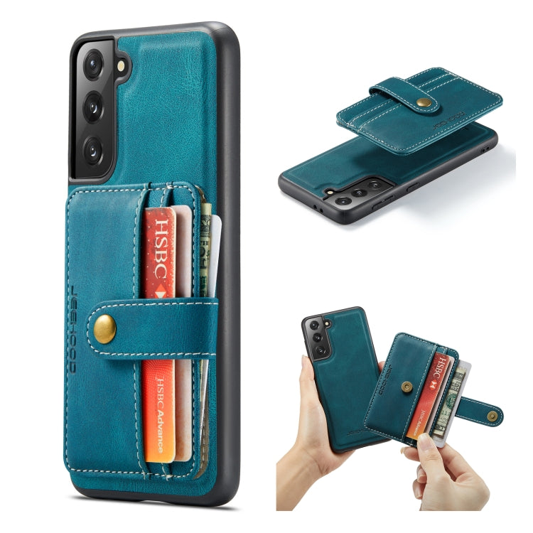 JEEHOOD RFID Blocking Anti-Theft Magnetic PU + TPU Phone Case, For Samsung Galaxy S22 5G, For Samsung Galaxy S22+ 5G For Samsung Galaxy S22 5G Blue