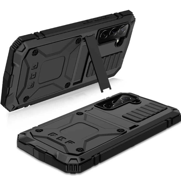 Metal + Silicone Holder Phone Case – Durable Build, Easy to Use, For Samsung Galaxy S22 5G, For Samsung Galaxy S22+ 5G, For Samsung Galaxy S22 Ultra 5G