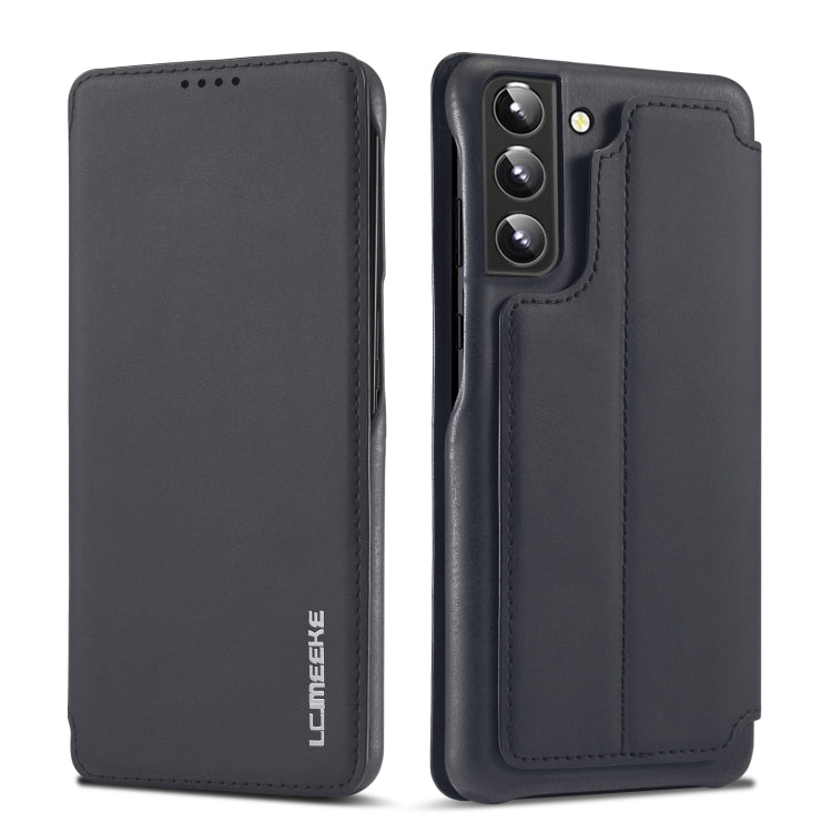 LC.IMEEKE Hon Ancient Series Horizontal Flip Leather Phone Case, For Samsung Galaxy S22 5G, For Samsung Galaxy S22+ 5G, For Samsung Galaxy S22 Ultra 5G For Samsung Galaxy S22 5G Black