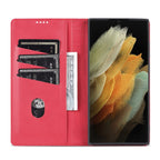 AZNS Magnetic Calf Texture Horizontal Flip Leather Phone Case, For Samsung Galaxy S22 Ultra 5G
