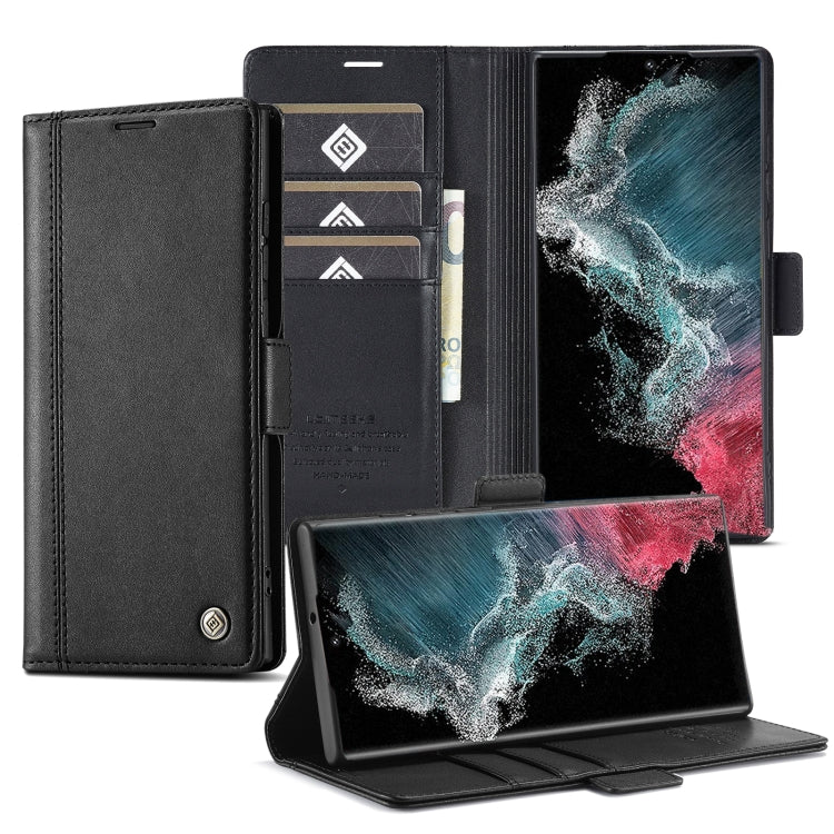 LC.IMEEKE PU + TPU Skin-friendly Feeling Leather Phone Case, For Samsung Galaxy S22 Ultra, For Samsung Galaxy S22, For Samsung Galaxy A13 5G For Samsung Galaxy S22 Ultra Black