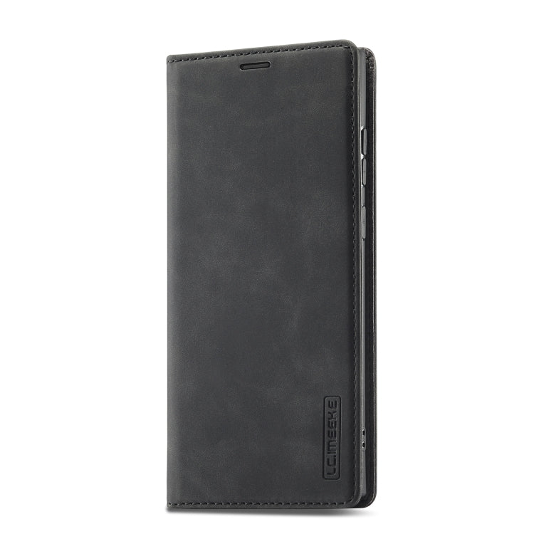 LC.IMEEKE Soft PU + TPU Magnetic Skin-friendly Feeling Leather Phone Case – Magnetic, Card Slot, Leather, For Samsung Galaxy S22 Ultra, For Samsung Galaxy S22
