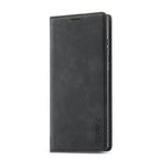 LC.IMEEKE Soft PU + TPU Magnetic Skin-friendly Feeling Leather Phone Case – Magnetic, Card Slot, Leather, For Samsung Galaxy S22 Ultra, For Samsung Galaxy S22