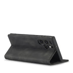 LC.IMEEKE Soft PU + TPU Magnetic Skin-friendly Feeling Leather Phone Case – Magnetic, Card Slot, Leather, For Samsung Galaxy S22 Ultra, For Samsung Galaxy S22