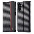 LC.IMEEKE Carbon Fiber Horizontal Flip Leather Phone Case, For Samsung Galaxy A13 5G, For Samsung Galaxy S22 Ultra 5G For Samsung Galaxy A13 5G Vertical Black