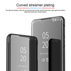 Plated Mirror Horizontal Flip Leather Case with Holder, For Galaxy S20+, For Galaxy S20 Ultra, For Galaxy S20