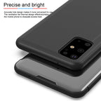 Plated Mirror Horizontal Flip Leather Case with Holder, For Galaxy S20+, For Galaxy S20 Ultra, For Galaxy S20