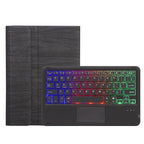 SFGO-AS Tree Texture Backlight Bluetooth Keyboard Leather Case with Touchpad, SFGO-AS – Leather, Bluetooth