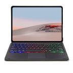 SFGO-AS Tree Texture Backlight Bluetooth Keyboard Leather Case with Touchpad, SFGO-AS – Leather, Bluetooth