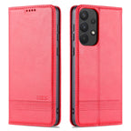 AZNS Magnetic Calf Texture Horizontal Flip Leather Phone Case, For Samsung Galaxy A53 5G For Samsung Galaxy A53 5G Red