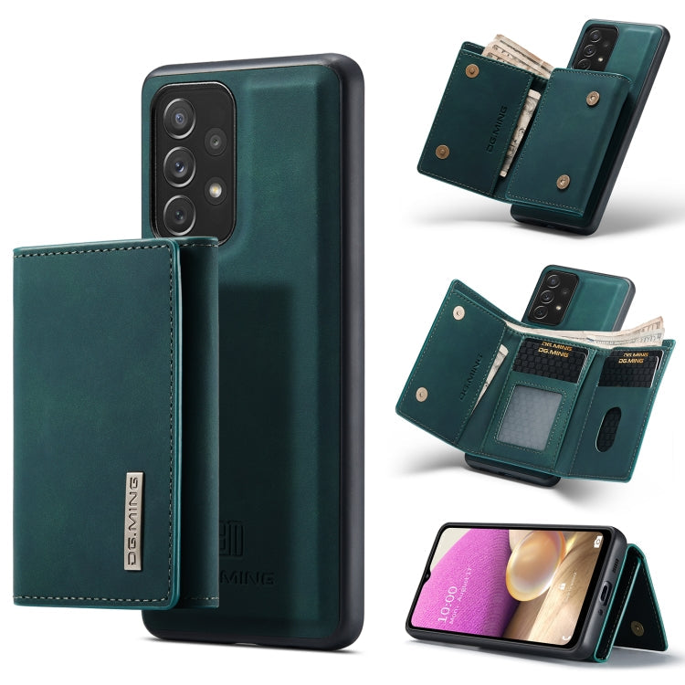 DG.MING M1 Series 3-Fold Multi Card Wallet + Magnetic Phone Case – Magnetic, Card Slot, Leather, For Samsung Galaxy A33 5G, For Samsung Galaxy A53 5G, For Samsung Galaxy A73 5G For Samsung Galaxy A33 5G Green