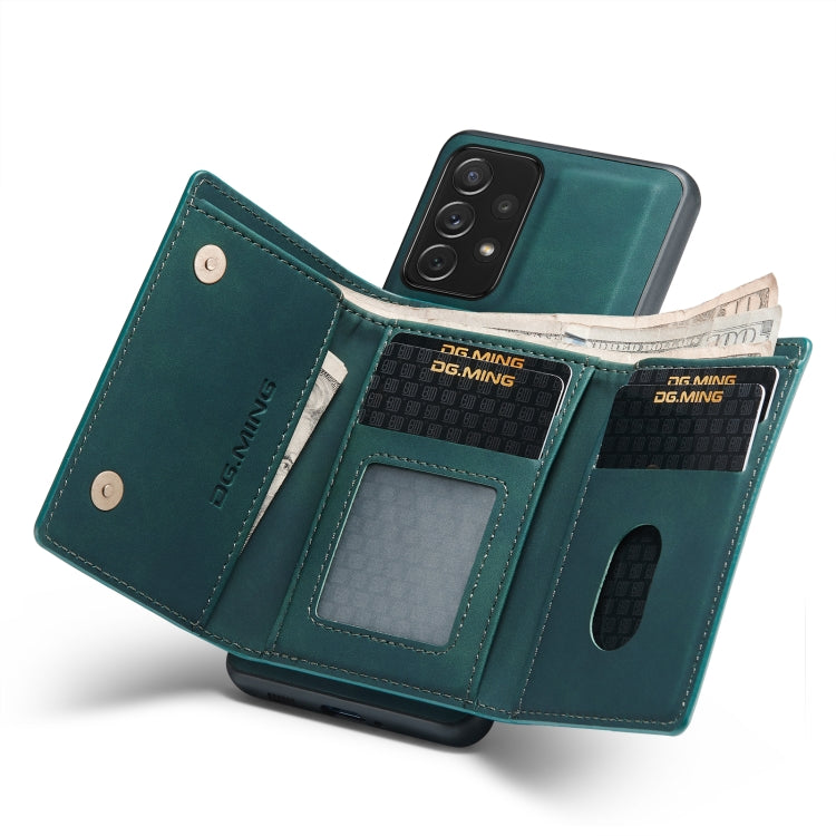 DG.MING M1 Series 3-Fold Multi Card Wallet + Magnetic Phone Case – Magnetic, Card Slot, Leather, For Samsung Galaxy A33 5G, For Samsung Galaxy A53 5G, For Samsung Galaxy A73 5G