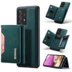 DG.MING M2 Series 3-Fold Multi Card Bag + Magnetic Phone Case – Magnetic, Card Slot, Leather, For Samsung Galaxy A33 5G, For Samsung Galaxy A53 5G, For Samsung Galaxy A73 5G For Samsung Galaxy A33 5G Green