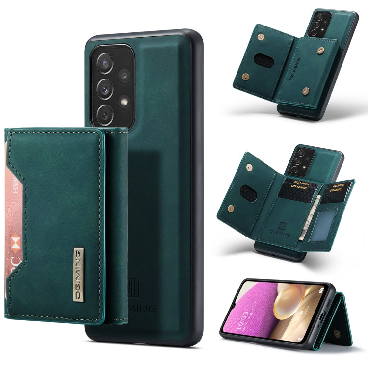 DG.MING M2 Series 3-Fold Multi Card Bag + Magnetic Phone Case – Magnetic, Card Slot, Leather, For Samsung Galaxy A33 5G, For Samsung Galaxy A53 5G, For Samsung Galaxy A73 5G For Samsung Galaxy A33 5G Green