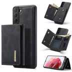 DG.MING M1 Series 3-Fold Multi Card Wallet + Magnetic Phone Case, For Samsung Galaxy S22 5G, For Samsung Galaxy S22+ 5G, For Samsung Galaxy S22 Ultra 5G For Samsung Galaxy S22 5G Black