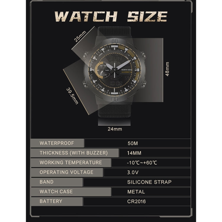 EDGE Sports Watch – HORNET Dual Digital Alarm Clock Timing Men Luminous Sports Watch, HORNET