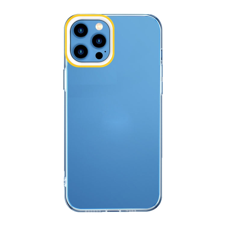 Case – Silicone, Transparent (iPhone 12 Pro Max) For iPhone 11 Pro Max Yellow and White