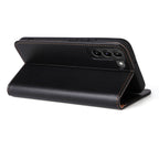 Fierre Shann PU Genuine Leather Texture Leather Phone Case, For Samsung Galaxy S22 5G, For Samsung Galaxy S22+ 5G, For Samsung Galaxy S22 Ultra 5G