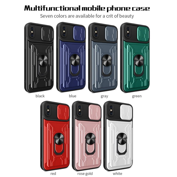 Sliding Camshield Card Phone Case, For iPhone X / XS, For iPhone XR,...