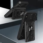 Sliding Camshield Card Phone Case, For iPhone X / XS, For iPhone XR,...