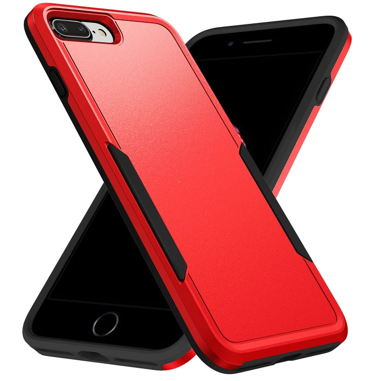 Armor Heavy Duty PC + TPU Phone Case, For iPhone SE 2022 / SE 2020 / 8... For iPhone 8 Plus 7 Plus Red Black