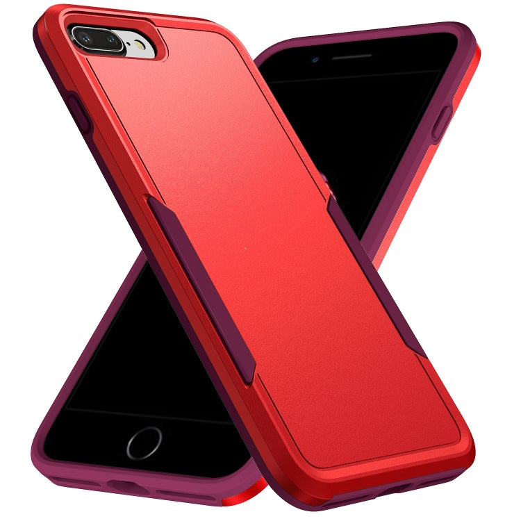 Armor Heavy Duty PC + TPU Phone Case, For iPhone SE 2022 / SE 2020 / 8... For iPhone 8 Plus 7 Plus Red