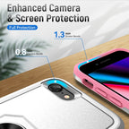 Armor Heavy Duty PC + TPU Holder Phone Case, For iPhone SE 2022 / SE...