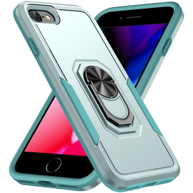 Armor Heavy Duty PC + TPU Holder Phone Case, For iPhone SE 2022 / SE... For iPhone SE 2022 SE 2020 8 7 Green