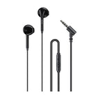 awei PC-7 Mini Stereo Semi In-ear Wired Earphone, PC-7(Black), PC-7(White) PC-7(Black) Black