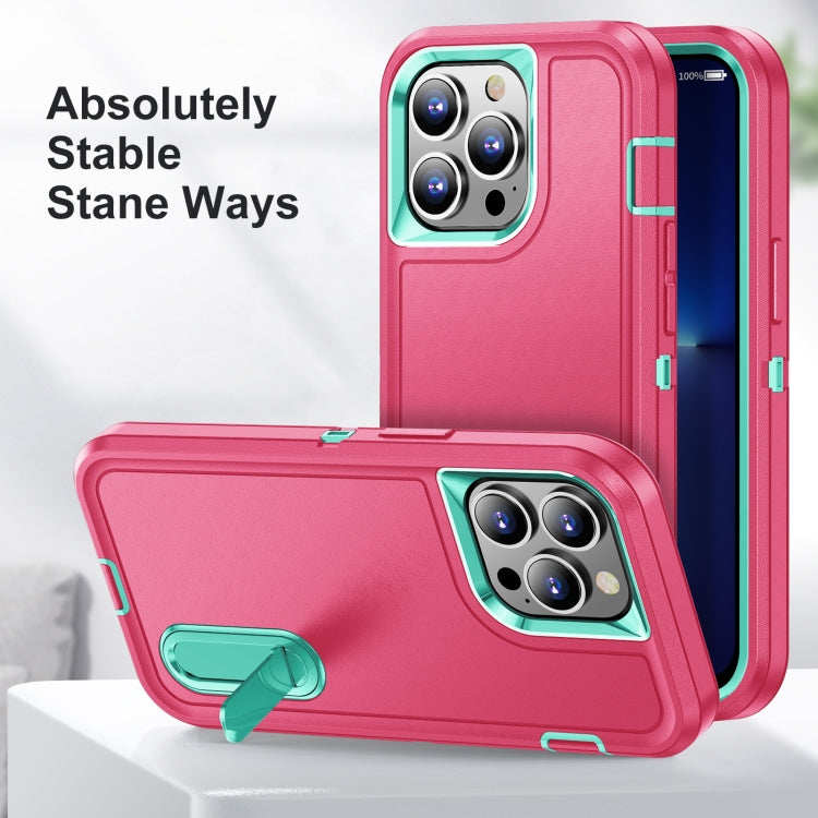 3 in 1 Rugged Holder Phone Case, For iPhone 13 Pro Max, For iPhone 12 /...