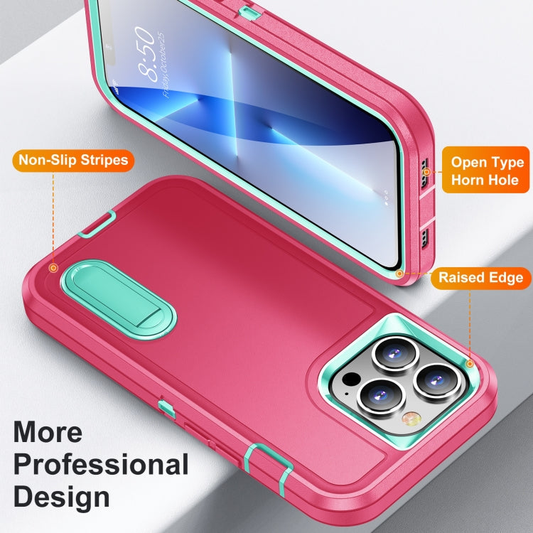 3 in 1 Rugged Holder Phone Case, For iPhone 13 Pro Max, For iPhone 12 /...