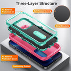3 in 1 Rugged Holder Phone Case, For iPhone 13 Pro Max, For iPhone 12 /...