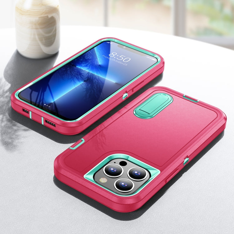 3 in 1 Rugged Holder Phone Case, For iPhone 13 Pro Max, For iPhone 12 /...
