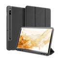 DUX DUCIS Domo Series Magnetic PU Leather Tablet Case, For Samsung Galaxy Tab S8 / Galaxy Tab S7 For Samsung Galaxy Tab S8 Galaxy Tab S7 Black