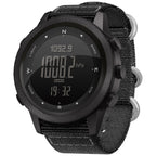 NORTH EDGE APACHE-46 Outdoor Waterproof Men Multifunction Digital Smart Sports Watch, Nylon Strap Nylon Strap