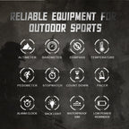 NORTH EDGE APACHE-46 Outdoor Waterproof Men Multifunction Digital Smart Sports Watch, Nylon Strap