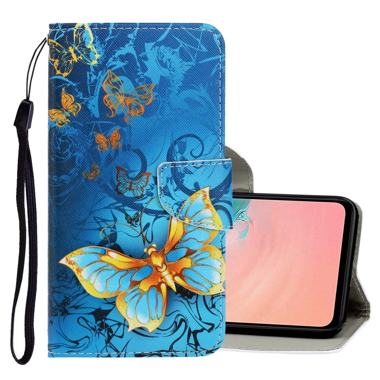 3D Colored Drawing Horizontal Flip PU Leather Case with Holder & Card Slots & Wallet, For Galaxy S20 Ultra