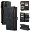 CaseMe C30 Multifunctional Phone Leather Case with Holder & Card Slot & Wallet, For Samsung Galaxy S22 5G, For Samsung Galaxy S22+ 5G, For Samsung Galaxy S22 Ultra 5G For Samsung Galaxy S22 5G Black