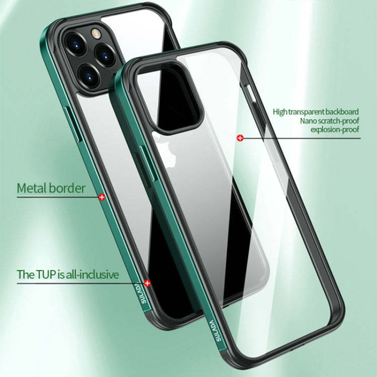 Metal Frame + Nano Glass + TPU Phone Case, For iPhone 13 mini, For...