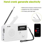 RD-638T Two-band Solar Powered AM / FM Radio Player Flashlight with Dynamo Function