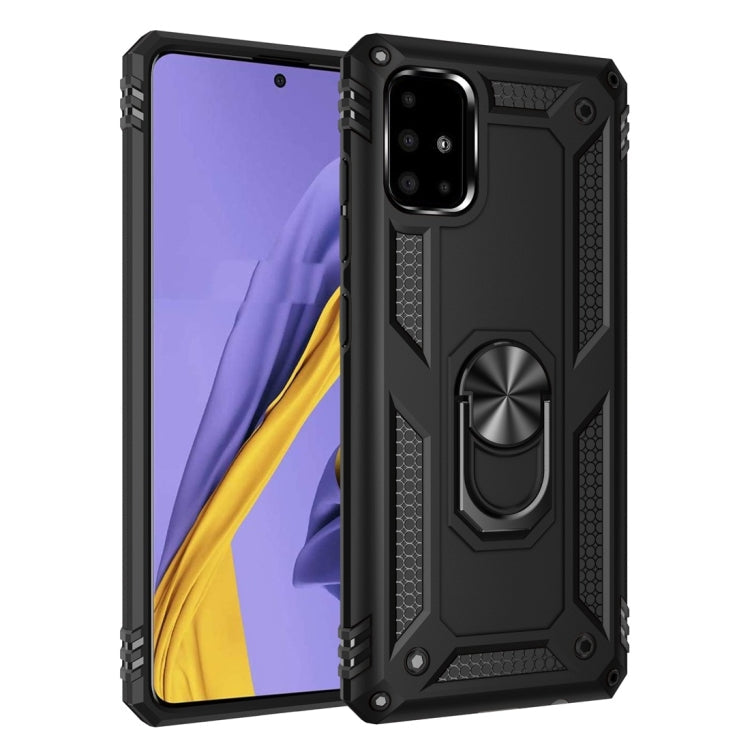 Armor Shockproof TPU + PC Protective Case with 360 Degree Rotation Holder, For Galaxy A51, For Xiaomi Mi CC9 Pro For Galaxy A51 Black
