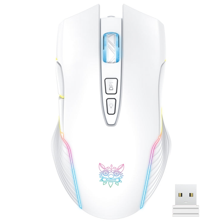 ONIKUMA CW905 2.4G RGB Lighting Wireless Mouse, CW905 Wireless Mouse (Grey White), CW905 Wireless Mouse(Black), CW905 Wireless Mouse(Pink) – Durable Build, Easy to Use CW905 Wireless Mouse (Grey White) Grey White