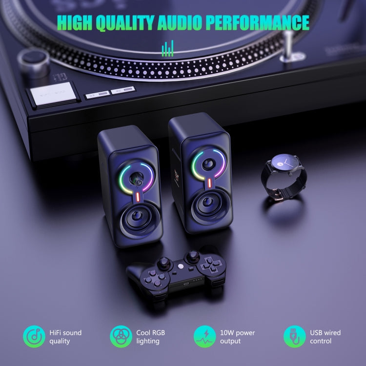 ONIKUMA L6 RGB Lighting Computer Audio with Bluetooth Function, L6 – Bluetooth, TPU