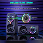 ONIKUMA L6 RGB Lighting Computer Audio with Bluetooth Function, L6 – Bluetooth, TPU