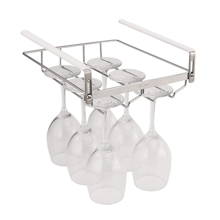 304 Stainless Steel Hanging Wine Glass Shelf Drain Rack Cup Holder, Cup Holder – Durable Build, Easy to Use