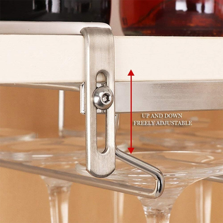 304 Stainless Steel Hanging Wine Glass Shelf Drain Rack Cup Holder, Cup Holder – Durable Build, Easy to Use