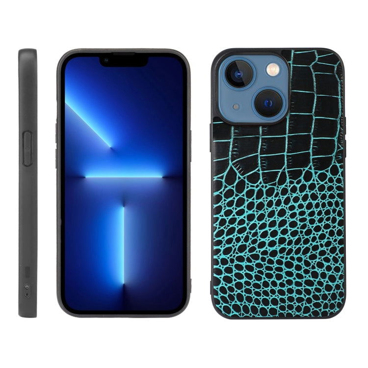 Case – Leather (iPhone 13) #11 For iPhone 13 Cyan Blue