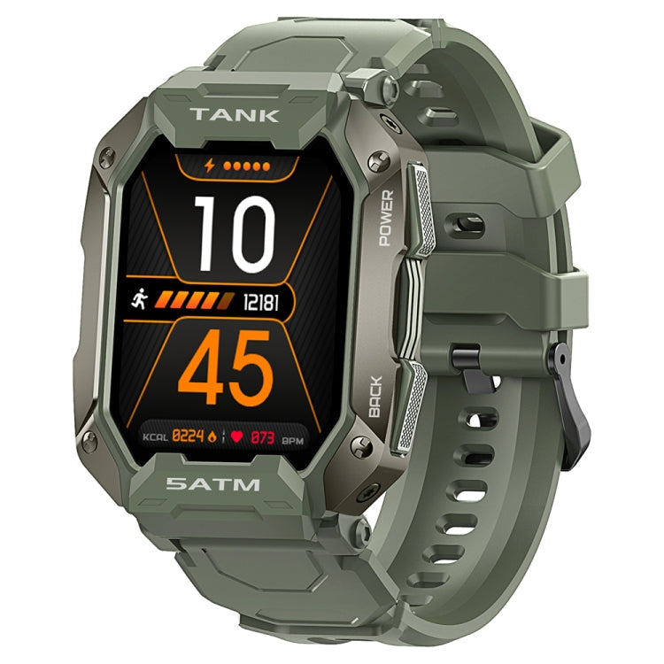 TANK M1 1.72 TFT Screen Smart Watch, Support Sleep Monitoring / Heart Rate Monitoring Army Green