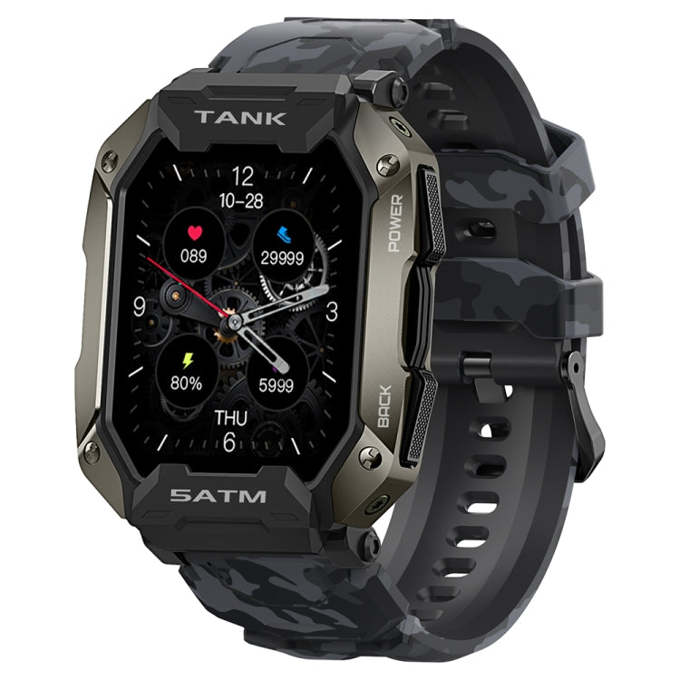 TANK M1 1.72 TFT Screen Smart Watch, Support Sleep Monitoring / Heart Rate Monitoring Camouflage Black